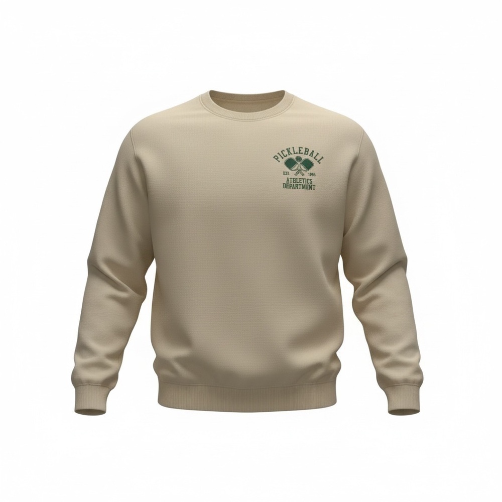NWT Men's Cream Pickleball Los Angeles Sweater Size M (KB2)